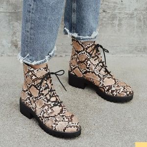 New! Snakeskin Boots